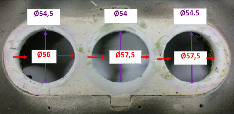 Orifice ring after 102 days use